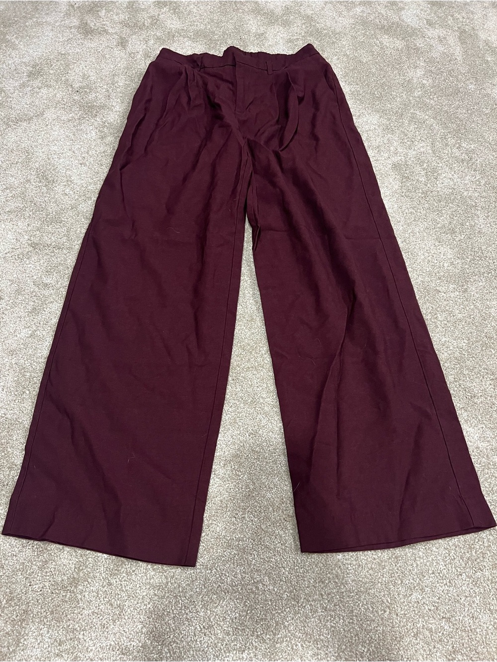 a new day Wide Leg Pants in Deep Burgundy